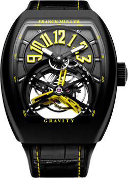 Часы Franck Muller Vanguard Graviti V_45_T_GR_CS_BR_NR-yellow
